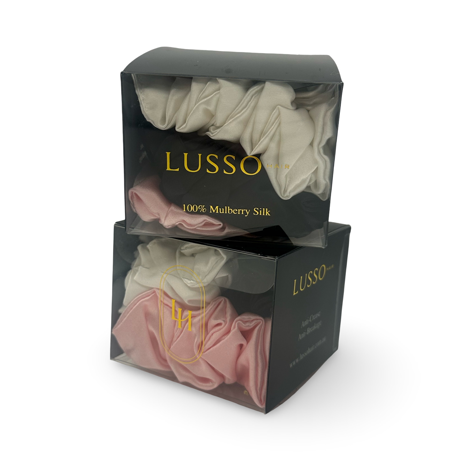 100% Silk Scrunchies - 3 Pack